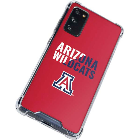 University of Arizona Wildcats Logo Split Red Galaxy S20 FE Clear Case